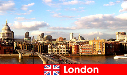 Fritidsaktiviteter for turister i byen London i England