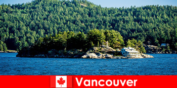 For udenlandske turister en pause og fordybe dig i det smukke naturlige landskab i Vancouver i Canada