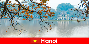 Hanoi Vietnam Jade Mountain Temple og Litteratur Temple glæde turister