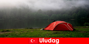 Campingferie med familie i skovene i Uludag Tyrkiet