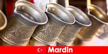 Shopping og spisning på orientalske markeder i Mardin Tyrkiet